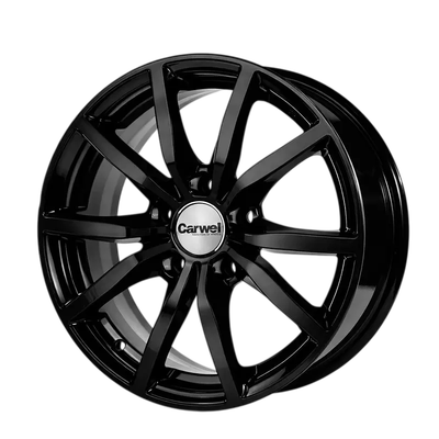 Литой диск Carwel Бекан 15x6.5" 5х110мм DIA 65.1мм ET 35мм BK