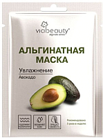 Маска для лица альгинатная Viabeauty Увлажняющая с маслом авокадо (25г) - 