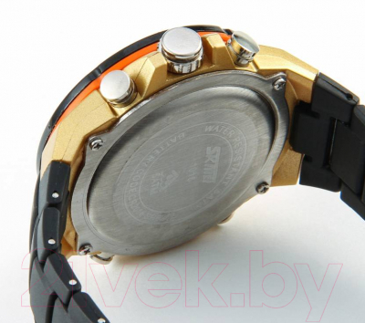 Часы наручные мужские Skmei 1016-3 (золото/черный)