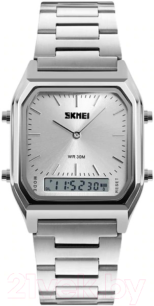 Часы наручные мужские Skmei 1220-3 (серебристый)