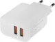 Зарядное устройство сетевое BoraSCO 2xUSB-A 8-pin Lightning 15Вт 3A / 52578 (белый) -