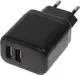 Зарядное устройство сетевое BoraSCO 2xUSB-A USB-C 15Вт 3A / 52581 (черный) -