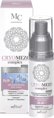 Сыворотка для лица Belita CryoMezoComplex увлажнение 72 часа+защита от старения 20-30 лет (50мл)