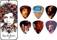 Набор медиаторов Dunlop Manufacturing Jimi Hendrix Hear My Music Medium JHPT07M - 