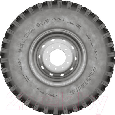 Грузовая шина KAMA 407 10.00R20 146/143J нс 16 мороз