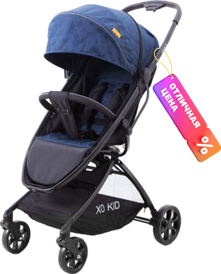 Детская прогулочная коляска Xo-kid Asmus (Blue) - 