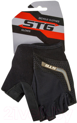 Велоперчатки STG AI-03-108 / Х81533-S (черный/серый)