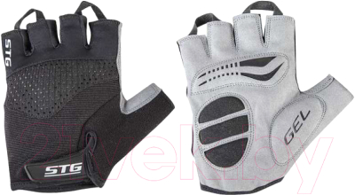 Велоперчатки STG AI-03-202 / Х81534-S (черный/серый)