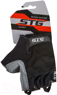Велоперчатки STG AI-03-202 / Х81534-S (черный/серый)