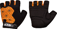 Перчатки велосипедные STG Replay / Х95305-L (черный/оранжевый) - 