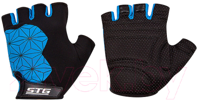 Велоперчатки STG Replay / Х95306-L (черный/синий)