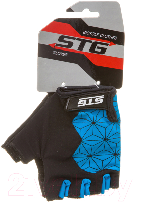 Велоперчатки STG Replay / Х95306-M (черный/синий)