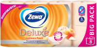 Туалетная бумага Zewa Deluxe Cashmere Peach (8рул) - 