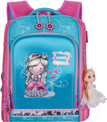 Школьный рюкзак Across ACR19-HK-07 (голубой/розовый)