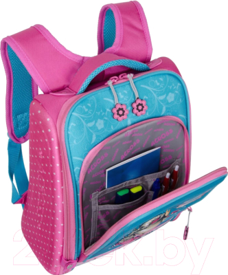 Школьный рюкзак Across ACR19-HK-07 (голубой/розовый)