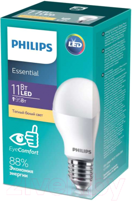 Лампа Philips ESS LEDBulb 11W E27 3000K 230V 1CT / 929001900287