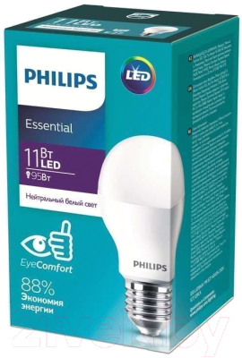Лампа Philips ESS LEDBulb 11W E27 4000K 230V 1CT / 929001962987