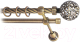 Карниз для штор Lm Decor Ажур 095 2р витой (антик, 2м) - 