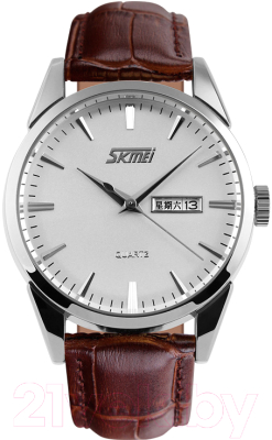 Часы наручные женские Skmei 9073-7 (белый/серебристый)