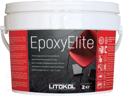 Фуга Litokol Эпоксидная EpoxyElite Е.05 (2кг, серый базальт)