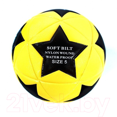 Футбольный мяч Atemi Orion PVC (размер 5, жёлтый/чёрный/белый)