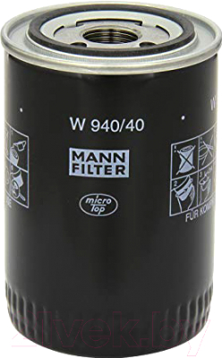 

Масляный фильтр Mann-Filter, W940/40