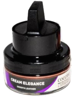 Крем для обуви Coccine Cream Elegance с губкой для гладкой кожи (50мл, молочный шоколад) - 