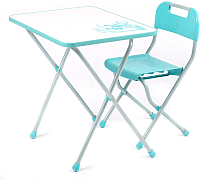 Комплект мебели с детским столом Ника КПР/2 Ретро (бирюзовый) - 