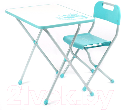 Комплект мебели с детским столом Ника КПР/2 Ретро (бирюзовый)