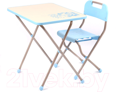 Комплект мебели с детским столом Ника КПР/1 Ретро (голубой)