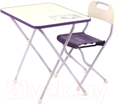 Комплект мебели с детским столом Ника Ретро / КПР/3 (сиреневый)