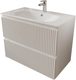 Тумба с умывальником MEBELVANN Сицилия 80x62x45 с 2 ящиками / SIC10802900301O (белый) -