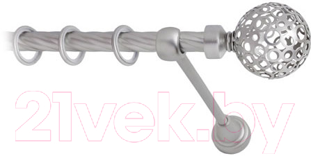 Карниз для штор Lm Decor Ажур 095 1р витой (сатин, 3.2м)