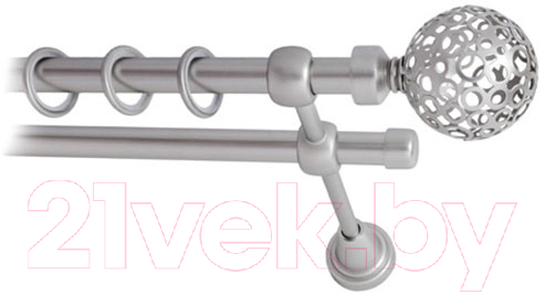 Карниз для штор Lm Decor Ажур 095 2р гладкий (сатин, 1.8м)