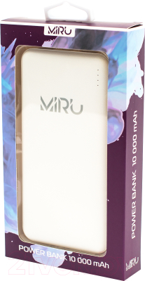 Портативное зарядное устройство Miru Li Pol 3001 10000mAh (белый)