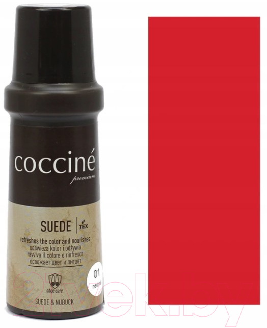 Крем для обуви Coccine Suede (75мл, красный)