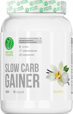 Гейнер Nature Foods Slow Carb Gainer Ваниль