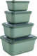 Набор контейнеров Soft Chef Line APS010G (4шт, зеленый) - 
