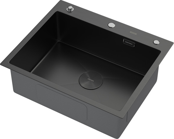 Мойка кухонная Arfeka ECO AR 60x50 Pop-Up Black PVD Nano
