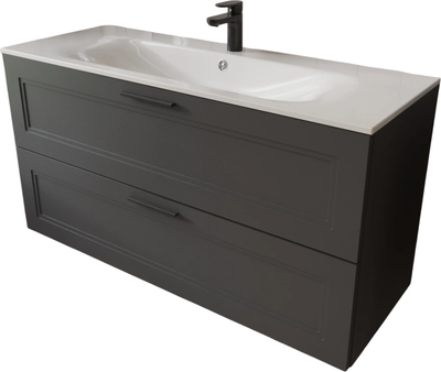 Тумба с умывальником MEBELVANN Классик 120x62x45 с 2 ящиками / CLA101202701601O