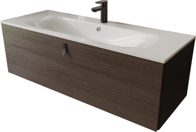 Тумба с умывальником MEBELVANN Контур 120x38x45 с 1 ящиком / KON101201200001O