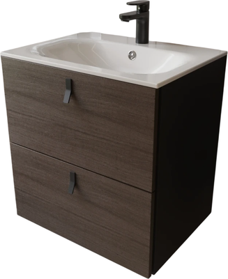 Тумба с умывальником MEBELVANN Контур 60x62x45 с 2 ящиками / KON10602200001O