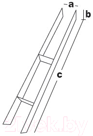 Закладная опора ЕКТ 91x60x600/6 усиленная Н-образная / CV501157