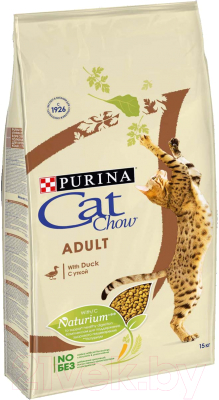 Сухой корм для кошек Cat Chow Adult с уткой (15кг)