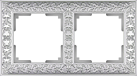 Рамка для выключателя Werkel Antik WL07-Frame-02 / A031783 (жемчужный) - 