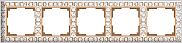 Рамка для выключателя Werkel Antik WL07-Frame-05 / a036752 (белое золото) - 