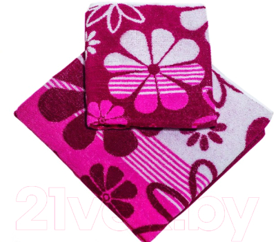 Изображение товара Полотенце Privilea Пальмира / 10с69 (50x90, красный)