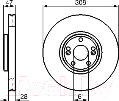 Тормозной диск Bosch 0986479198
