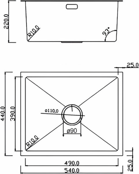 Мойка кухонная со смесителем Roxen 560155