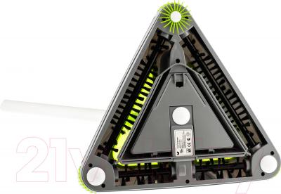 Электровеник Kitfort KT-508-1 (бело-зеленый) - щетка, вид снизу